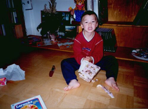 Morgens an KR's 5. Geburtstag